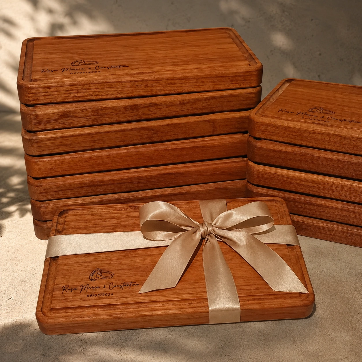 Piezas de madera TAQTO personalizadas para regalos corporativos